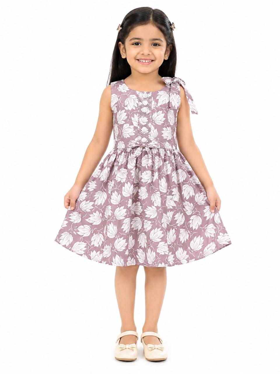 KIDS COTTON PRINTED FROCK